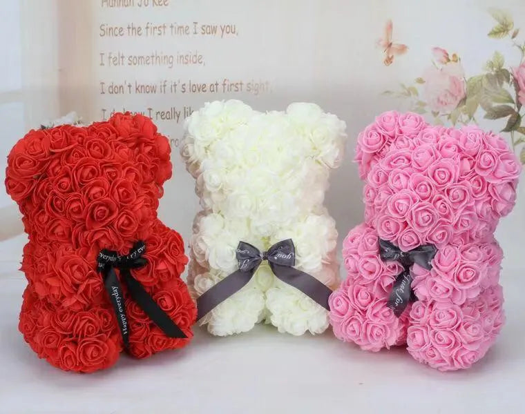 valentines day rose bears