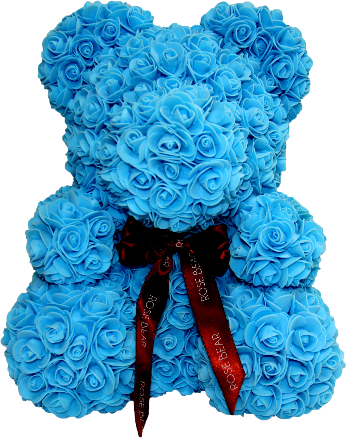 Baby blue rose bear on sale