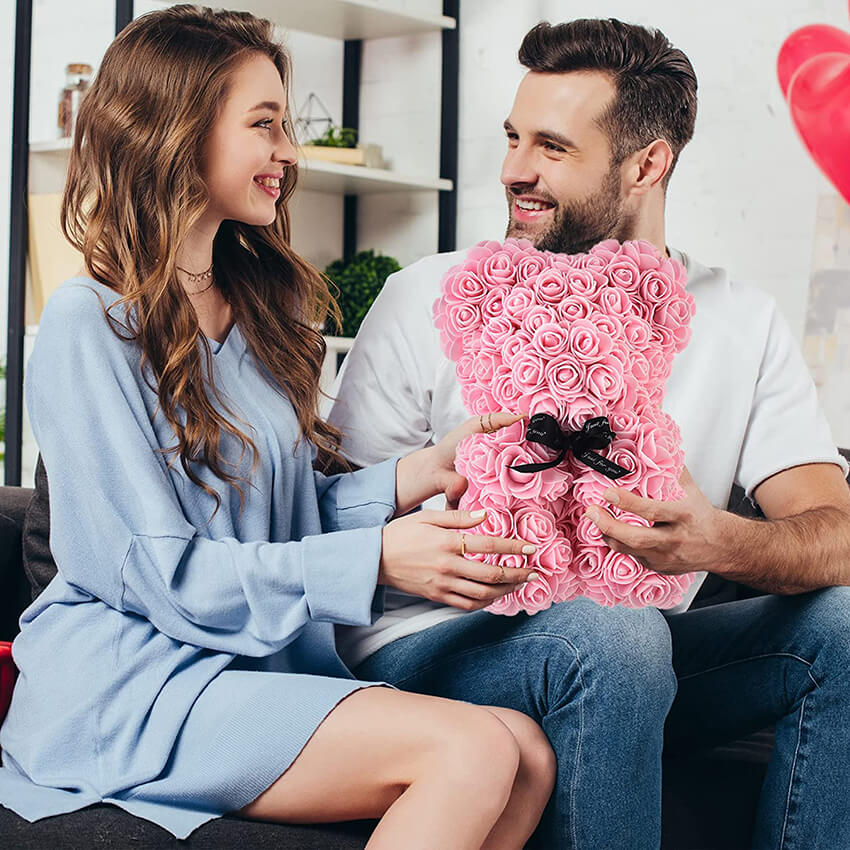 rose bear gift box for your love