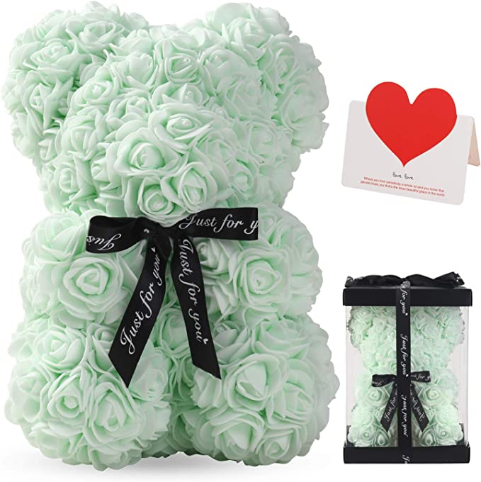 Rose Bear with Love Card [USA Shipping]