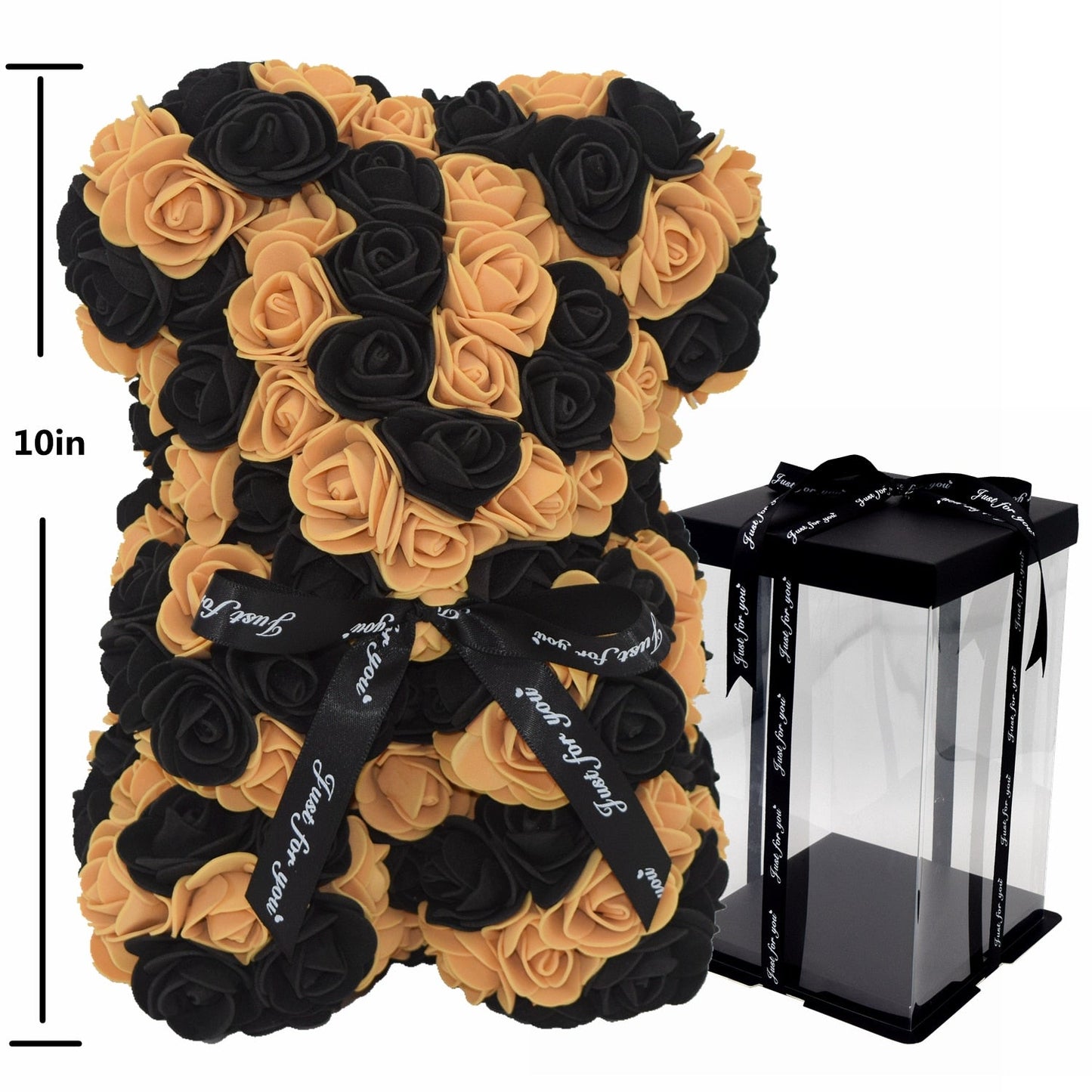 Black & Golden Rose Bear