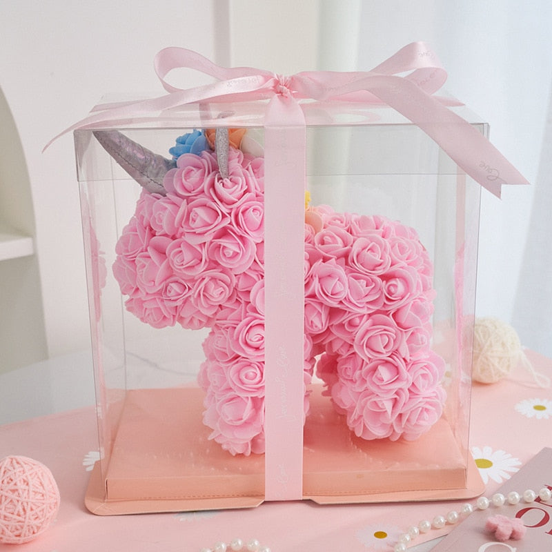 Pink Rose Unicorn