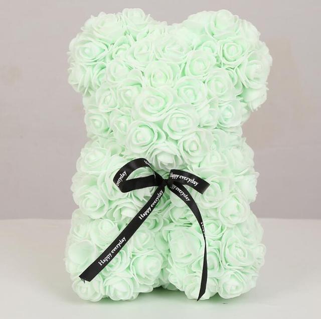 Light Green Rose Bear