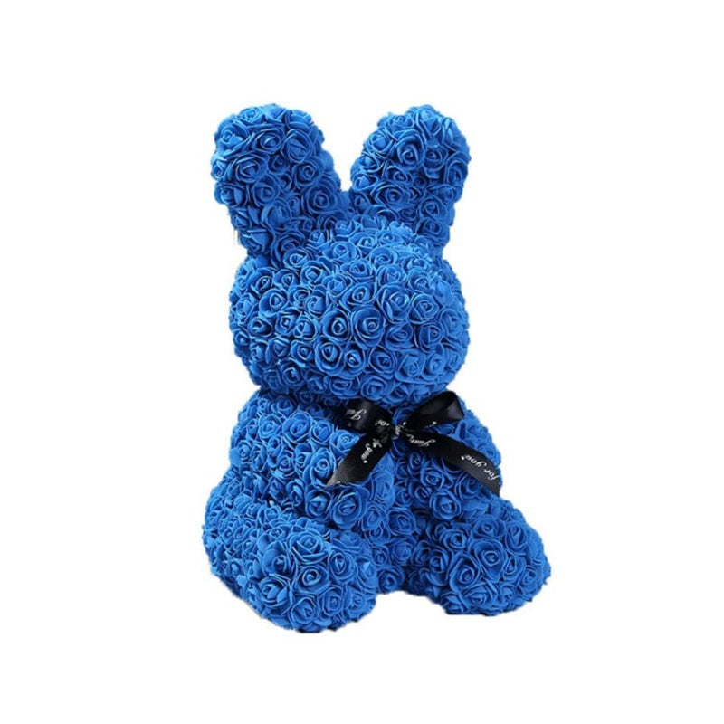Dark Blue Rose Bunny