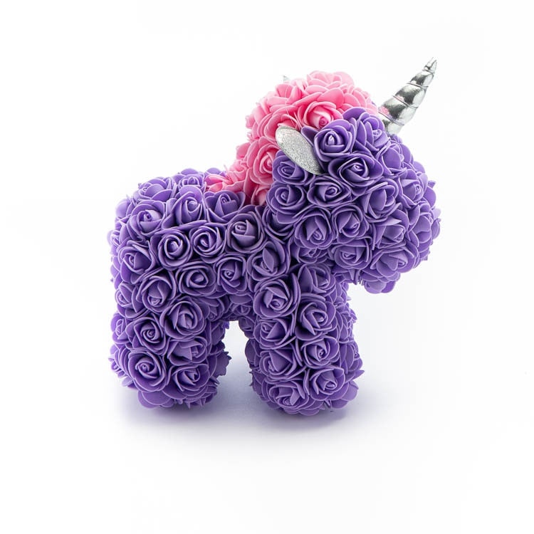 Purple Rose Unicorn