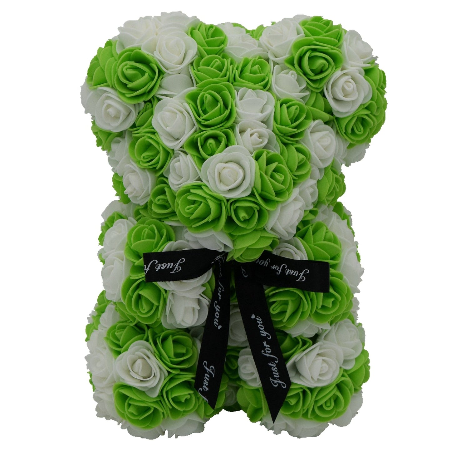 White & Green Rose Bear