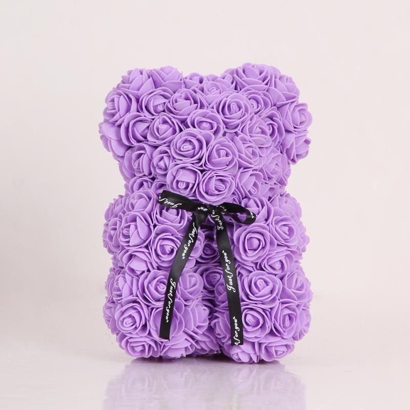 Purple Rose Bear
