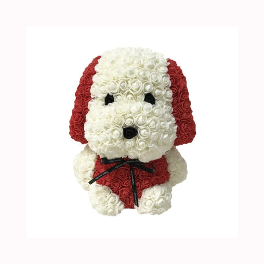 Beige & Red Rose Puppy