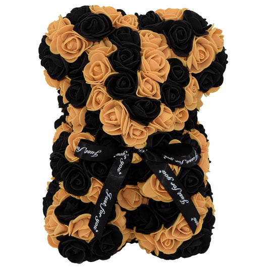 Black & Golden Rose Bear