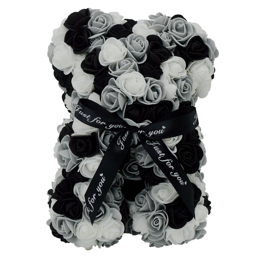 Black & Gray Rose Bear