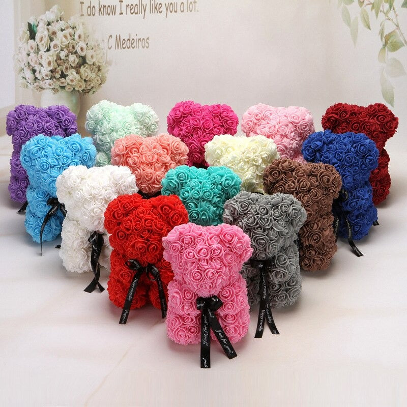 Flower best sale rose bear