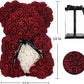 Deep Red Rose Bear [USA Shipping]