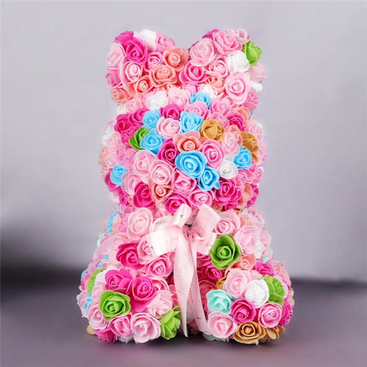 Colorful Rose Bunny