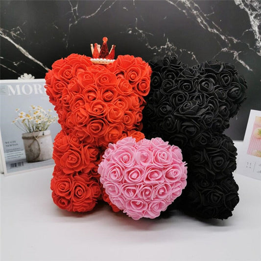 Beautiful Love Gift 35cm Heart Shaped Rose Flower Foam Rose Heart  Artificial - China Tedd Roses and Foam Rose Heart price