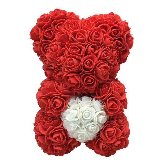 Romantic Love VALENTINE GIFT for Girl Unique Clear red Rose Flowers Teddy  Bear