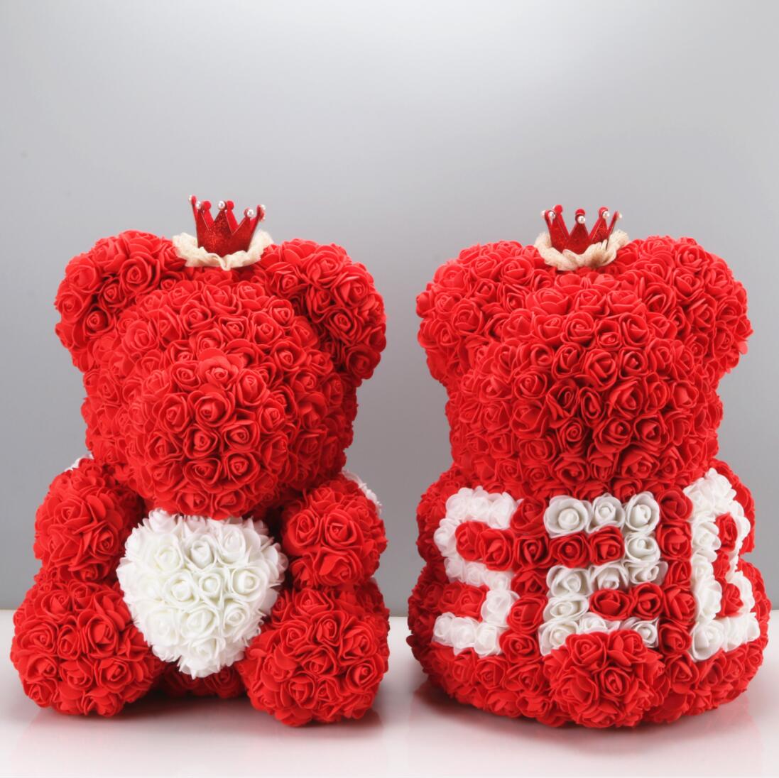 Rose Bears With Crown