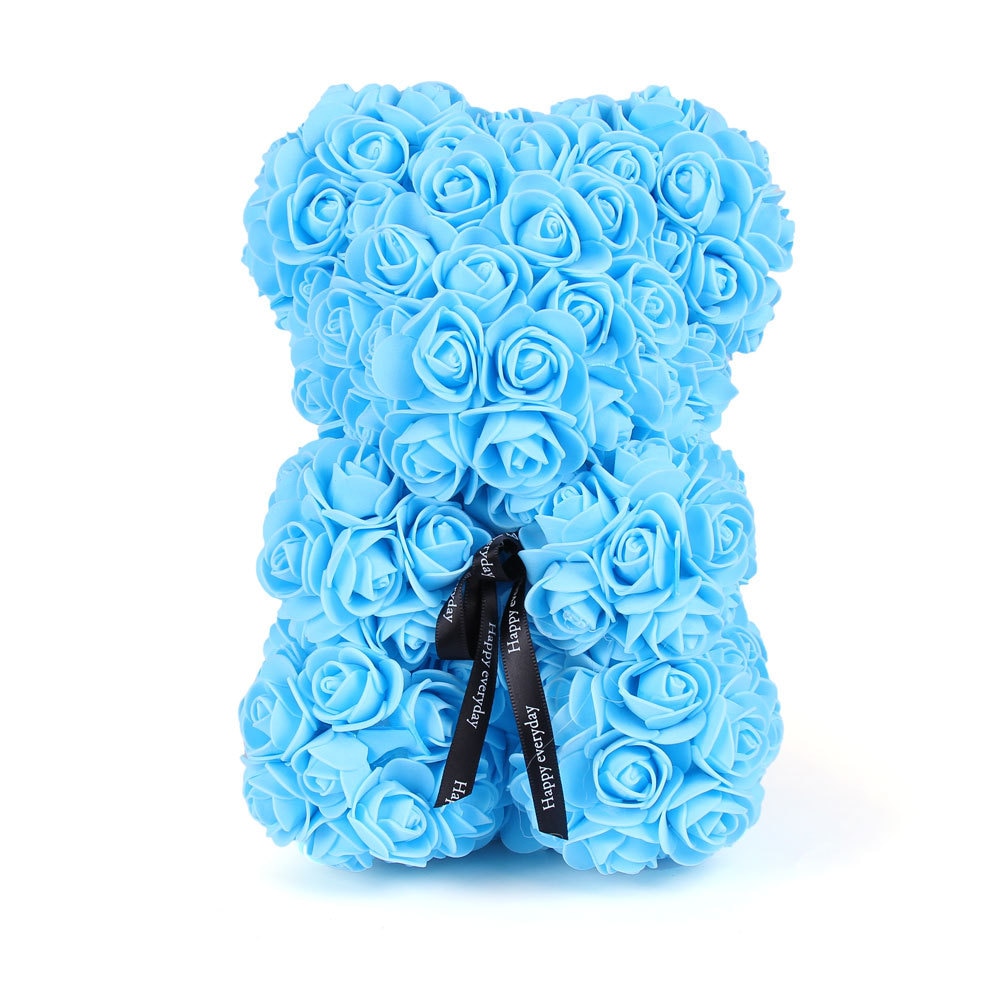 Blue Rose Bear