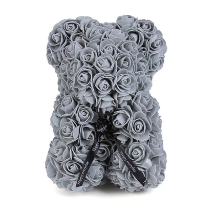 Rose Bears With Beautiful Ribbons