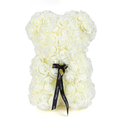 Rose Bears With Beautiful Ribbons