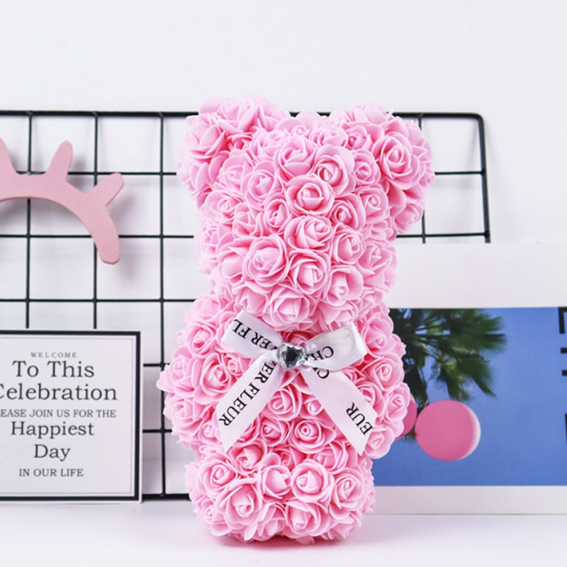 Pink Rose Bear