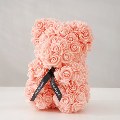Rose Bears With Beautiful Ribbons